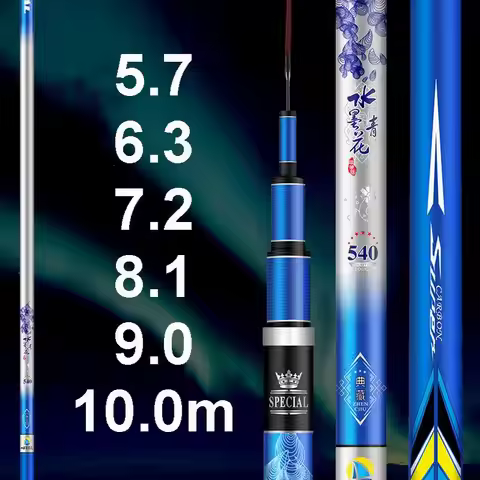 ZZ114 SMQH 2500g Safe Load 19 Hard Telescopic Fishing Rod Fast Action Good Price Now! 3.9m 5.7m 6.3m