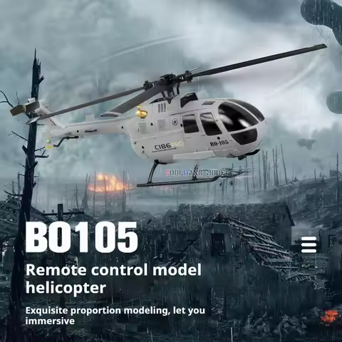 C186 RC Helicopter 2.4G 4CH BO105 Plane 4 Propellers 6 Axis Electronic Gyroscope for Stabilization R
