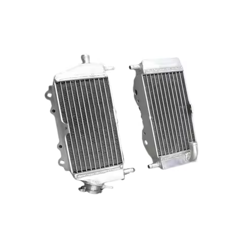 NEW L+R all Aluminum Radiator For 2003-2008 Kawasaki KX125 KX 125 Cooler Cooling Coolant 2003 2004 2