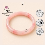 Zupazupazuu I Super Bangle Pink Blush Agate 10mm - Bangle - Bangle Bracelet - Increase Positive Ener