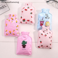 hewoodfameing Cute Cartoon Hot Water Bottle Hot Water Warmer Portable Hand Warmer Water-filling Hot-water Bag Home Warming Product EN