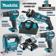 MAKITA 12V Cordless Combo Set RM699 ( HP332DZ Hammer Drill / DF332DZ Driver Drill / JV101DZ Jig Saw 