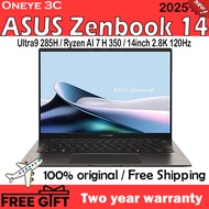 2025 ASUS Zenbook 14 Ryzen AI7 H350 14 Inch 2.8K 120Hz OLED Ultra Thin AI Household Laptop 华硕灵耀14