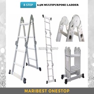 8 STEP MULTIPURPOSE ALUMINIUM LADDER 2.5M