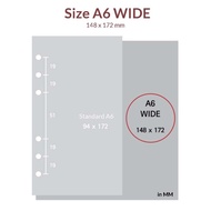 [ A6 Wide ] Binder Zipper Cherry Pick Korea