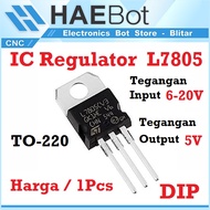 [HAEBOT] IC Voltage Regulator 5V L7805 LM7805 7805 DIP Arduino Electronics TO 220 Circuit Stabilizer