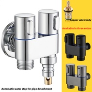 【Local Stock】Washing Machine Faucet Valve Automatic Water Stop Valve For Laundry Bathroom Angle Valv