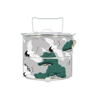 BDARI Stainless Steel Tiffin Carrier 2-Tier Food Container (10cm) [Free Add Name] Mangkuk Tingkat