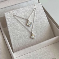 Winterwinter Jewelry Silver925 : เครื่องประดับเงินแท้ เงินแท้925 สร้อยเงินพร้อมจี้ จี้รูปดอกไม้