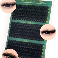 Fluffy Lash Clusters 60D+80D+100D/60D+80D+100D+120D/40D+60D+80D/80D/200D Individual Eyelash Thick Cl
