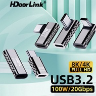 [Value Choice] HdoorLink 100W USB C Adapter Zinc Alloy Type C Male to Female 20Gbps Extender USB3.2 