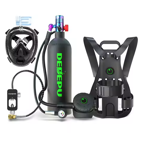 Diving DEDEPU Scuba Tank 2.3L Mini Lung Tank Kit Diving Oxygen Cylinder Kit Pony Bottle Set
