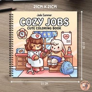 COZY JOBS Coloring Books 42pages Jadesummer