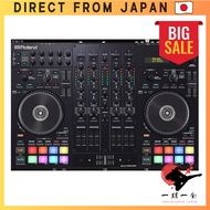 Roland DJ Controller DJ-707M compatible with Serato DJ Pro, 4-channel deck, can connect to 2 PCs.