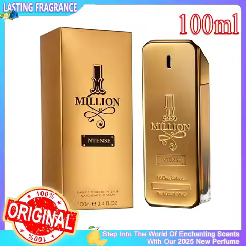Perfume Men's Woody Perfume Golden Million Gold Brick Extrait - Men's Long-Lasting 100ml Perfume Pra
