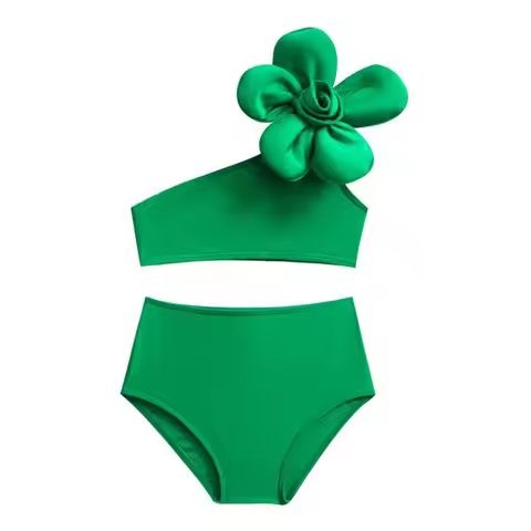Baby Bikini Girls Sleeveless Swimsuit Set Cute Flowers Fashion Swimwear Summer New Children Beach Su