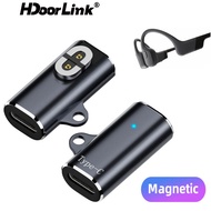 HdoorLink USB C/For iOS To Magnetic Adapter Magnetic Charging Adapter 90 Degree Bending Charger Cabl