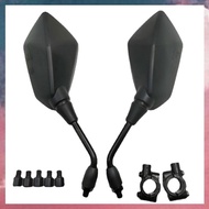 (E B M 10mm Motorbike Mirror Scooter Electromobile Back Side Convex Mirror Motorbike Reversing Mirro