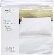 King Koil Basic Fitted Waterproof Mattress Pad, Super Single