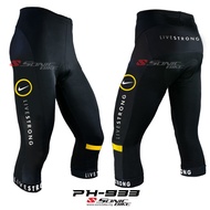 Cycling Bib Shorts Breathable with Padded Cycling Shorts 3/4 Gel Padded Cycling Pant