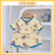 [L09] Cool elastic set with glass print, soft, cool and comfortable elastic for babies to wear in th