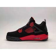 Jordan Air aj 4 Red Black Low-Top Ready Stock Original Sneakers FGG1