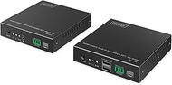 DIGITUS HDMI Fibre KVM IP Extender Set - UHD 4k 60Hz - HDMI 2.0 - Range MM 300m and SM 40km - Transm