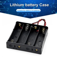 [ElectronicMall01.my] 10-1PCS 1 2 3 4 Slot DIY Batteries Clip Holder Container Plastic 18650 Holder Box with Wire Lead for 18650 3.7V Battery