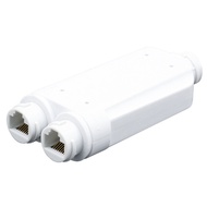 POE Repeater Plastic 2 Port Waterproof IP66 10/100Mbps 1 to 2 with IEEE802.3Af/At 48V Outdoor for POE Switch Camera