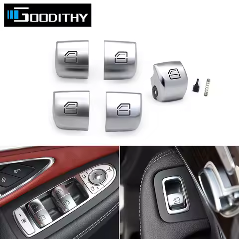 W205 W253 Car Window Switch Repair Button Caps Cover Trim For Mercedes Benz C GLC E S Class W213 W22