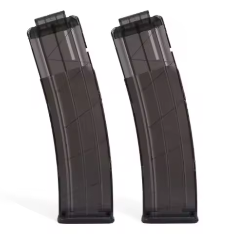 2pcs/set Worker 22 Long Darts Bullets Magazines AK Model Curve Soft Bullet Clip Ammo Cartridge Clip 