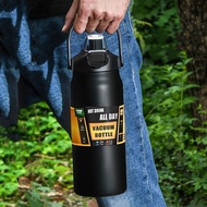 1000ml/1500ml Large Capacity Double Stainless Steel Sport Thermal Flask With Bag Portable Gym Fitnes