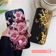 Realme 14 14T 5g 2025 C75 C75X Note 60 60X Flexible Casing Procamera Silicone Case Flower Motif