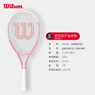 Wilson Wilson Genuine Goods Single Beginner Tennis Rackets Lightweight Shock Absorption Big Blade of Racket Girl Strawberry Lime Racket