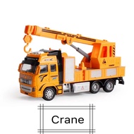 Kid’s toys large emulate pull back alloy vehicle excavator crane fire truck