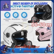 helmet ☬Helmet Motor Topi Keledar Motorcycle Helmets Double Visor Open Face Motosikal Bike Helmet Moto Motosikal Helmets 摩托車頭盔♗