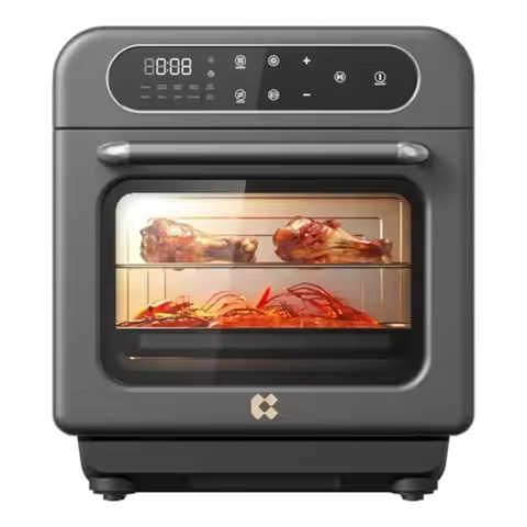 8-in-1 Steam Oven Countertop with Air Fryer 13QT Mini Convection Toaster Oven with Steam Rapid Steam