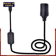 HIk USB C Type C 5V to 12V 0 67A Car Cigarette-Lighter Socket Female Converter Cable