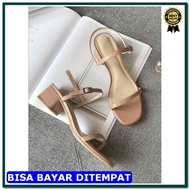 Bamstore Imported Hils/ Hils/ Quality ImportedWanita LR SE634 Tofu Heeled Sandals RaeesWanita