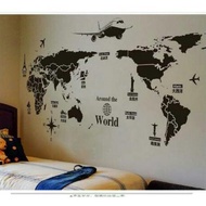 Wallpaper / wall stickers world map stickers premium atlas stickers