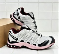 Salomon XA Pro 3D White Pink Burgundy Outdoor Hiking Sneakers Unisex
