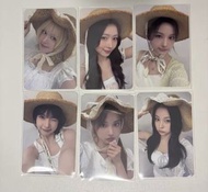 Nmixx小卡 特典 草帽造型 Makestar Lily Haewon Sullyoon Bae Jiwoo Kyujin