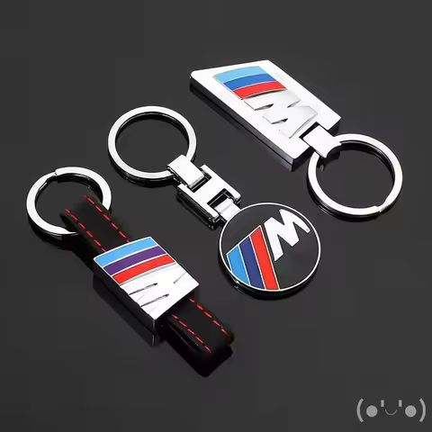 Car Emblem Keychain H Buckle 3D Metal Styling Key Ring For BMW F30 F10 E90 F20 E46 E60 E92 E91 E28 X