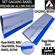 LARGE ALUMINUM SQUEEZER HANDLE SET RUBBER 9MM PAPAKbiru 5CM TO 25CM LENGTH