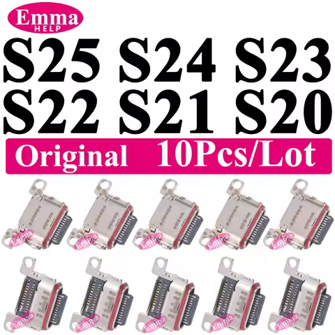 10Pcs Original Charging Port For Samsung S26 S25 S24 23 Ultra S22 S21 Plus S25 FE A34 A52 A53 A54 A5