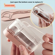 PEONYTWO Floss Dispenser, Protable Toothpick Supplies Floss Picks Storage Box,  Auto Small Floss Dis