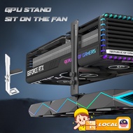 Coolmoon Aluminum GPU Support Sit On the Fan Adjustable Graphic Card Holder Desktop PC Seaview Case