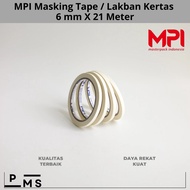 Masking Tape 6mm x 21 meters MPI - Paper Tape 6mm x 21 meters MPI