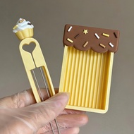 Caramel Pudding Cake Bean Spatula Bean Pen Bean Spelling Tool Simple Beginner Bean Spelling Auxiliar