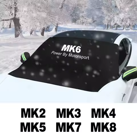 Car Windshield Snow Blocker UV Cover Sunshade Auto Accessories For VW Volkswagen Golf 6 7 5 4 3 2 8 